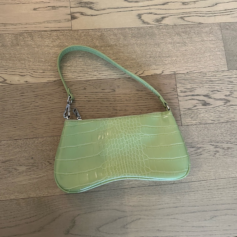 JW PEI Sage Croc-Embossed Shoulder Bag